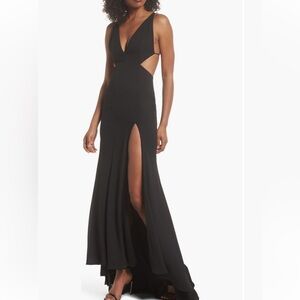 Fame and Partners Nikita Gown, Black, Size 4